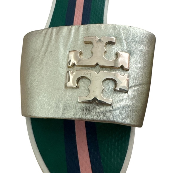 Tory Burch Logo Jelly Slide Sandals - Size 8 - Picture 4 of 5